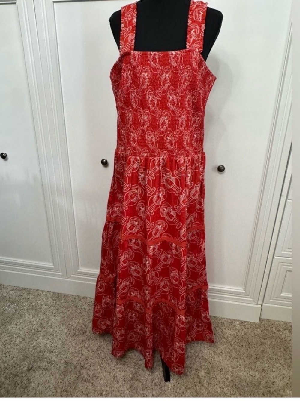NWT Mira lobster print dress, XXL
